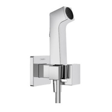 Hansgrohe iebūvējamā rokas duša Bidette 1jet E EcoSmart+, ar vadu 1250 mm un turētāju, sajauktam ūdenim, hroms