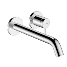 Hansgrohe izlietnes maisītāja Tecturis S virsapmetuma daļa, 2MC, no sienas, iztece 225 mm, hroms