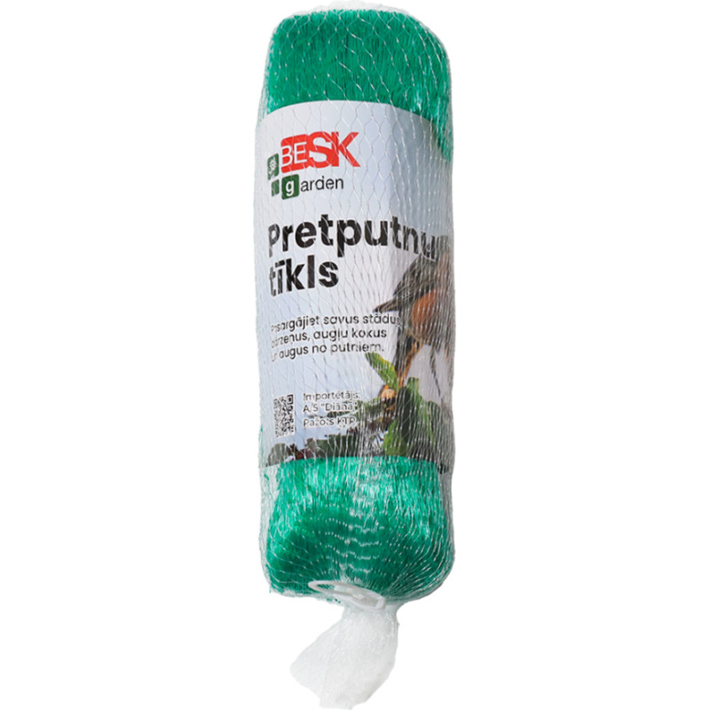 Besk Pretputnu tīkls 4mx5m, zaļš