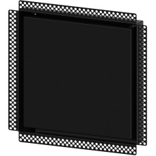 Europlast difuzors metāla, sleptās montāžas, 350x350mm - Ø160mm, melns