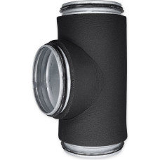 Europlast izolēts trejgabals metāla, Ø100-Ø100mm ar gumijām, presēts, izolācija 19mm