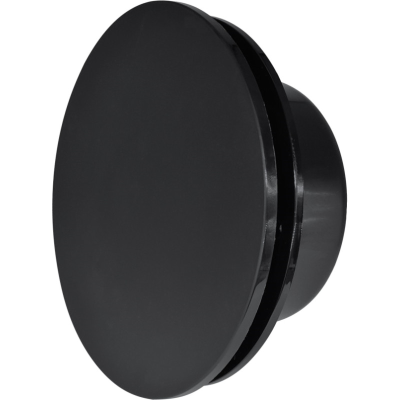 Europlast difuzors plastmasas A6, Ø125mm, universālais, melns