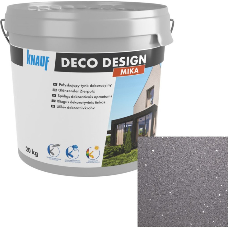 Knauf Deko Design Mika Dekoratīvais apmetums, 03 Betona pelēks, 20kg