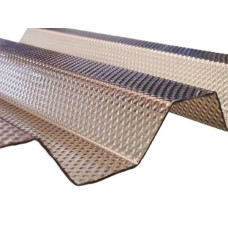 Profilētā polikarbonāta (PC) loksne MICROPRISMA 0,9x1045x6000/3000mm/2000mm Bronza / m²
