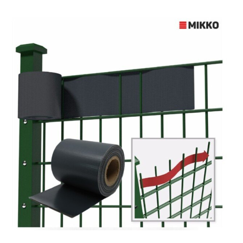 Žoga lamile MIKKO Economy 3500x19cm RAL8017, brūna + 28 gab. turētāji / gab