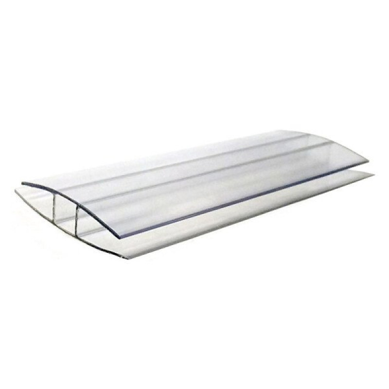 Savienojuma profils polikarbonāta loksnēm PC-H 8-10 mm, 2m; / gab