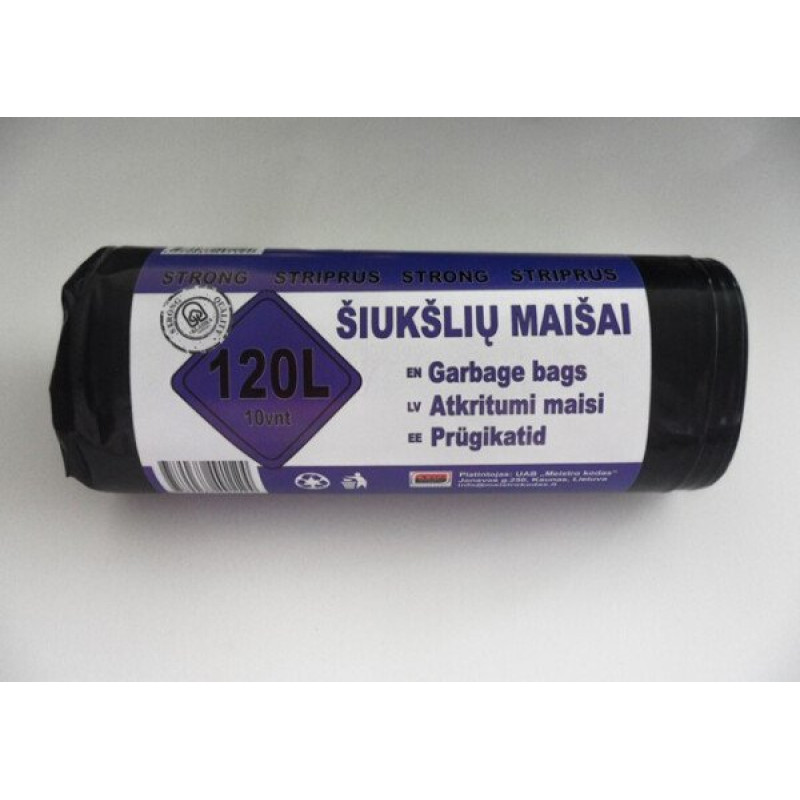 Atkritumu maiss 120L / 10 gab; / rullis