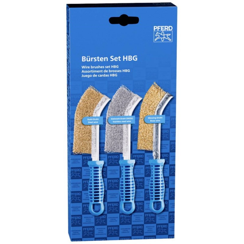 Pferd 3 daļu rokas birstu komplekts PFERD POS BSO HBG