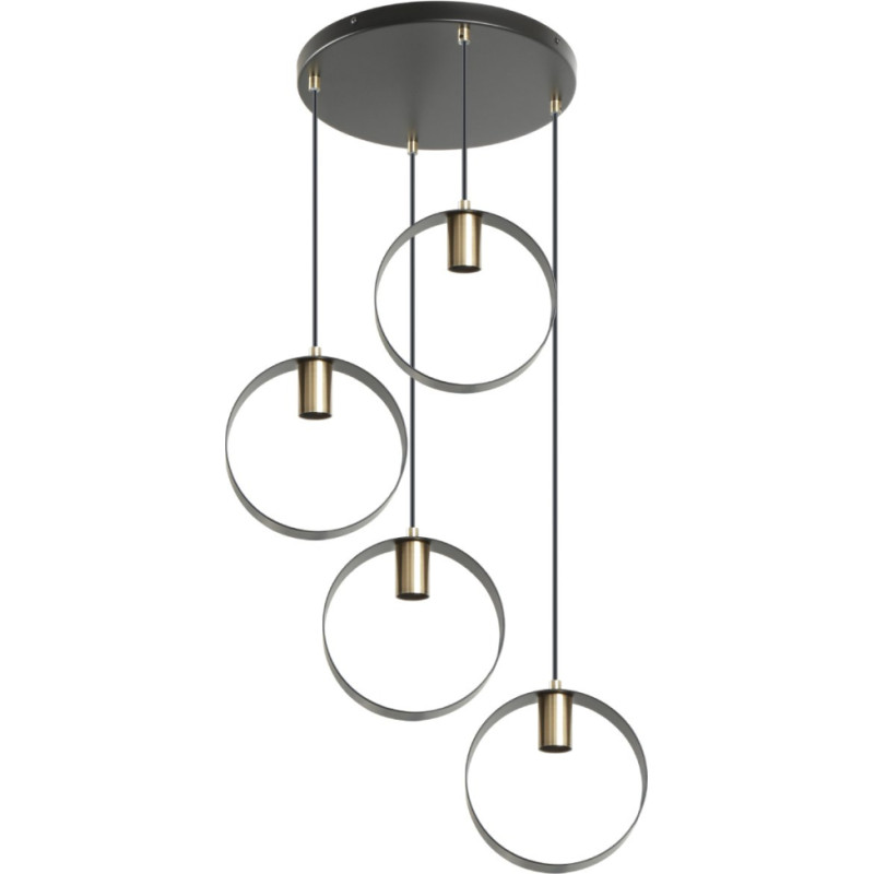 Besk Griestu lampa, 4xE27, Max 40W, 220-240V, Melna