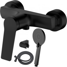 AB Jaucējkrāns dušas AB JOSE, ar dušas komplektu, melns