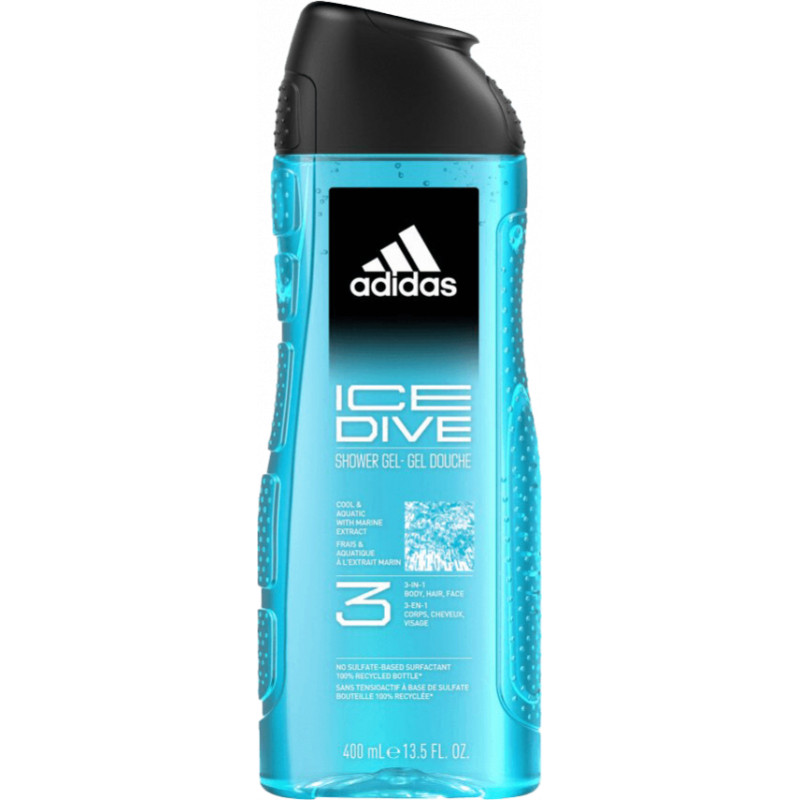 Adidas Dušas želeja Adidas Men Ice Divine 3in1 400ml