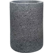 Besk Puķu pods stiklšķiedras cilindra 40x40x50cm, tumši pelēks