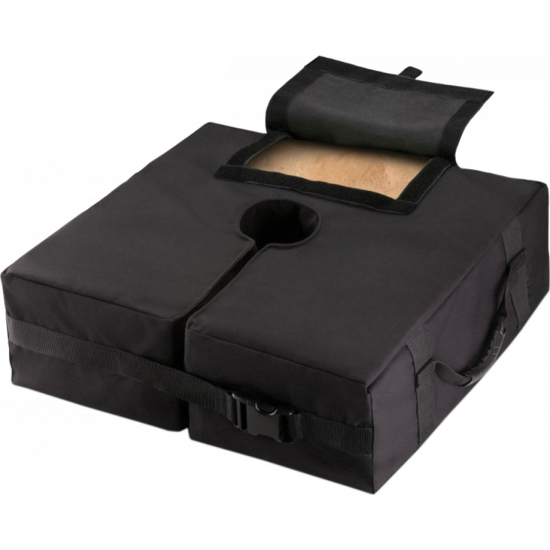 Besk Saulessargu pamatne 46x46x15cm melna