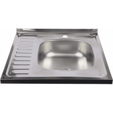 Besk Virtuves izlietne 60x60cm uzl., labā,  ar gofru