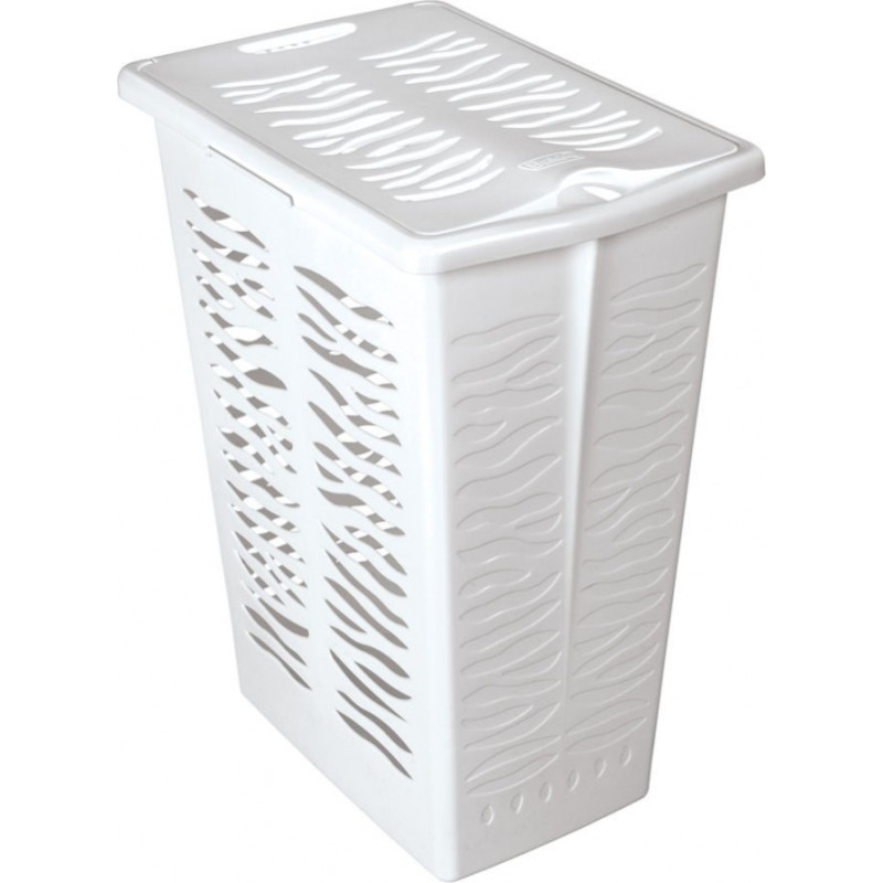 Branq Veļas grozs 30L Zebra balts