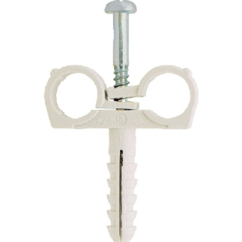 Friulsider CTND Dubultstiprinājums kabeļiem un caurulēm ar dībeli un skrūvi, 22mm