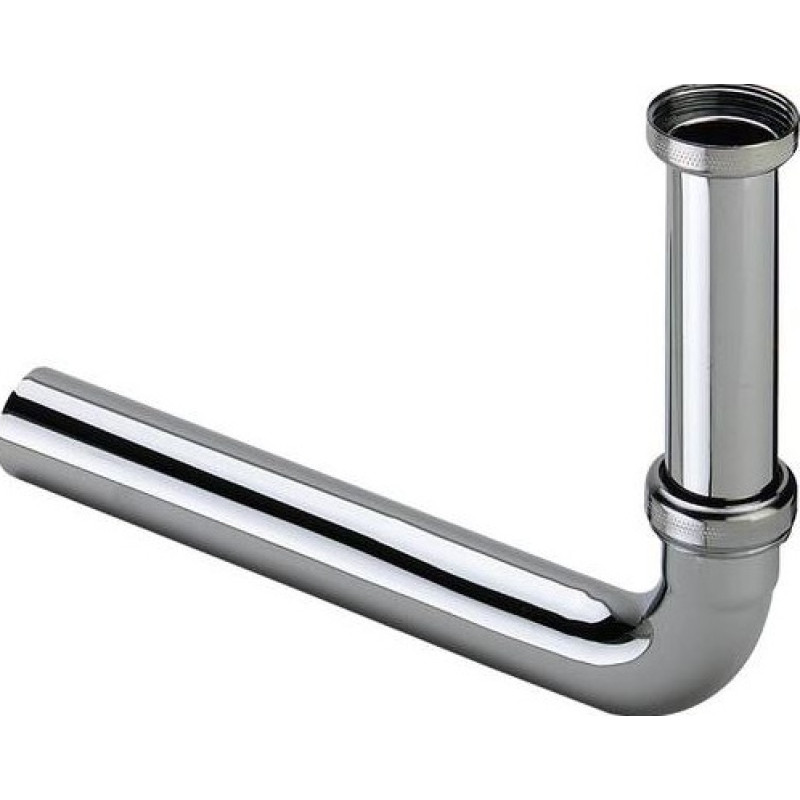 Viega izplūdes caurule - līkums ar vītni,  1¼ x 32 mm, 255 mm, hromēts misiņš