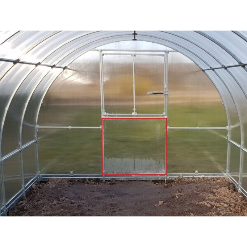 Papildus durvis siltumnīcai KLASIKA TUBE 100 x 100 cm, bez pārklājuma; / gab
