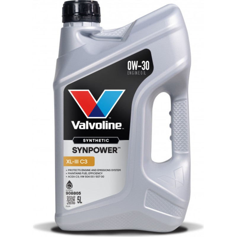 Valvoline Motoreļļa Synpower Xl-III C3 0W30 5L, Valvoline