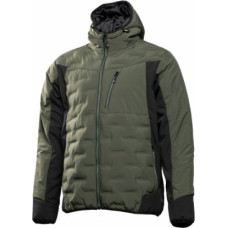 Hogert PAUL izolēta jaka ar kapuci HOGERT HT5K924-XL 100% poliesters, mākslīgā pildviela, olīvu XL