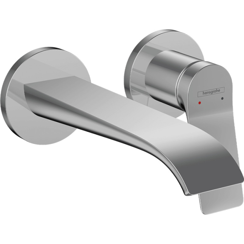 Hansgrohe izlietnes maisītāja Vivenis virsapmetuma daļa, 2 MC, iztece 195 mm, no sienas, hroms