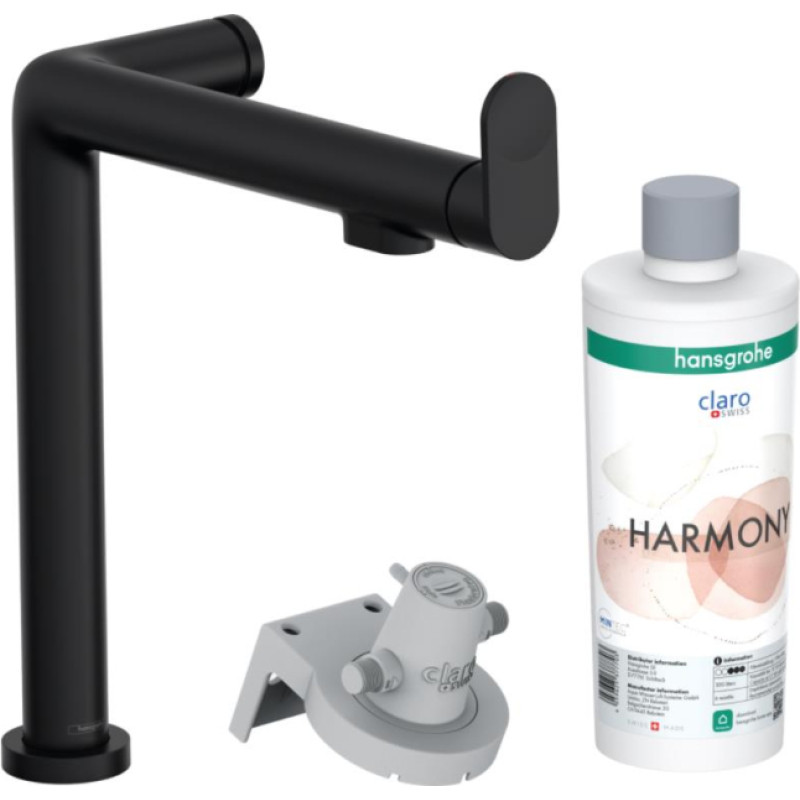 Hansgrohe virtuves izlietnes maisītājs Aqittura M91 FilterSystem 240, matēts melns