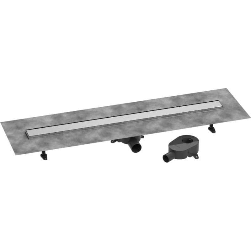 Hansgrohe dušas kanāls RainDrain Go, 1000 mm, flīzējams, brushed stainless steel