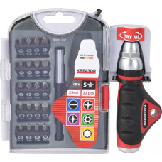 Kreator Skrūvgriežu komplekts SL PH PZ Torx Hex 22 gab. KREATOR KRTH20009