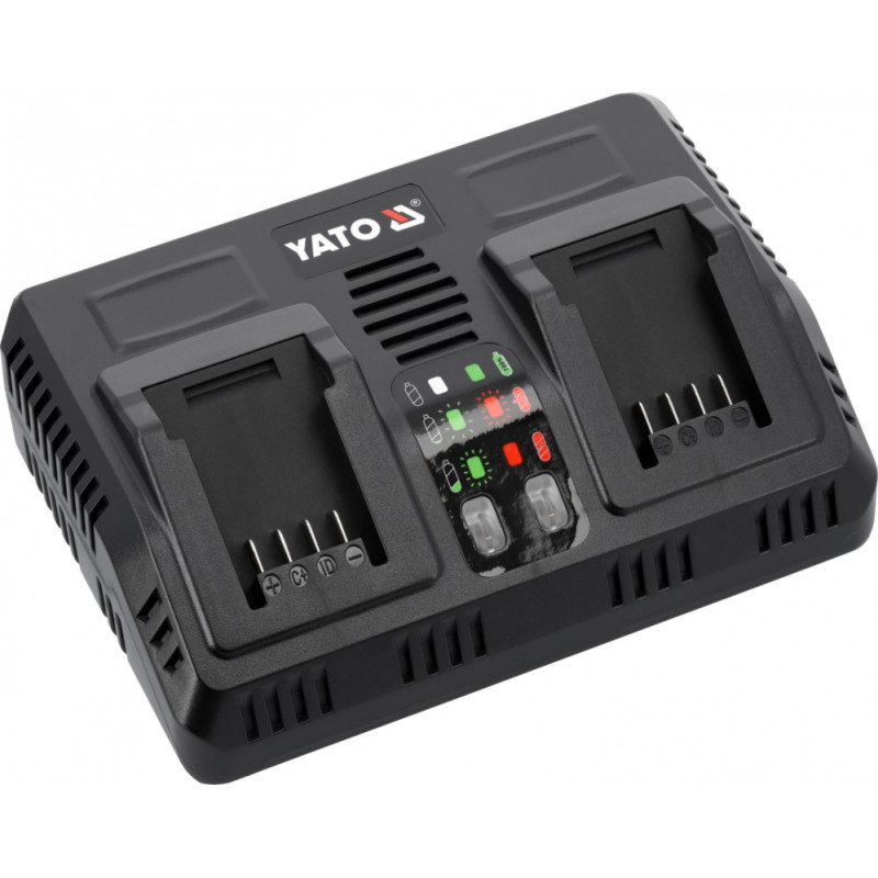 Yato Ātrais dubultais akumulatora lādētājs 18V YT-828501 YATO