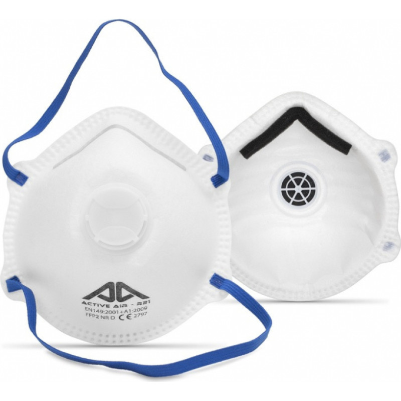 Active Gear Respirātors ar vārstu, Active air R21 FFP2 NR D; ACTIVE GEAR