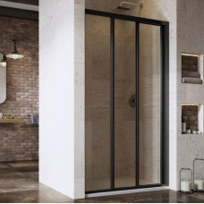 Ravak dušas durvis ASDP3, 1200 mm, h=1980, melns/caurspīdīgs stikls