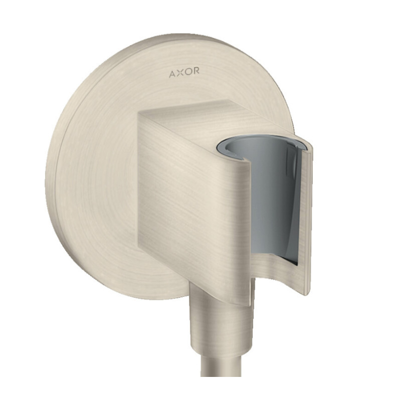 Hansgrohe dušas izvads ar dušas galvas turētāju Fixfit Porter Round, stainless steel optic