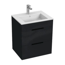 Jika izlietnes un skapīša komplekts Cube, 550x430 mm, h=607 mm, 2A, matēts antracīts