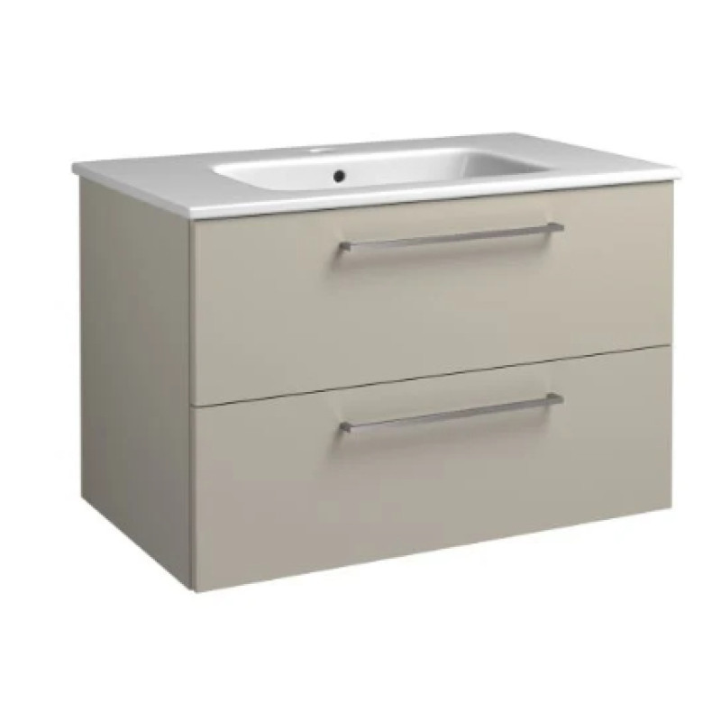Raguvos Baldai izlietnes un skapīša komplekts Joy, 810x460 mm, h=500 mm, 2A, taupe/hroms