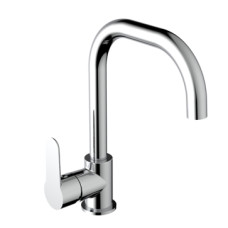 Jika virtuves izlietnes maisītājs Enyo ColdStart, augstais, hroms