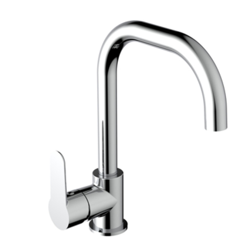 Jika virtuves izlietnes maisītājs Enyo ColdStart, augstais, hroms