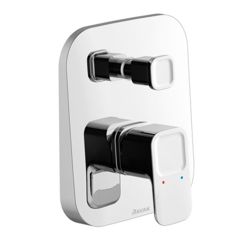 Ravak iebūvējamais dušas/vannas maisītājs 10° TD 061.00, ar pārslēdzēju, hroms