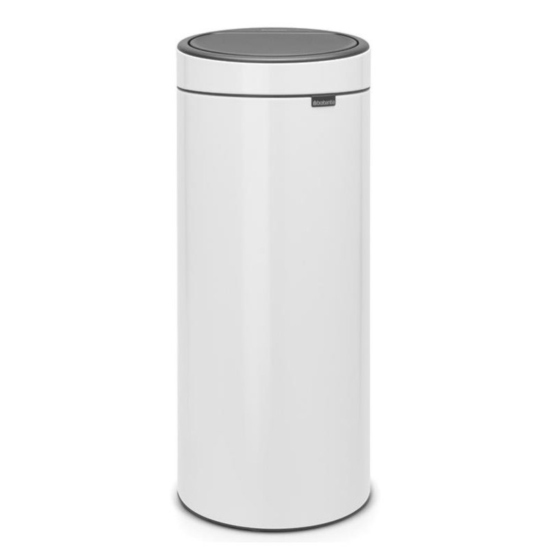 Brabantia atkritumu tvertne Touch Bin, 30l, balta