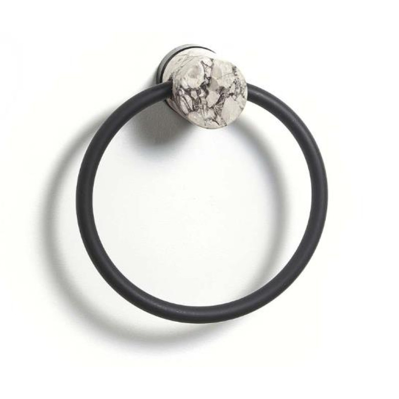 Aquanova dvieļu riņķis Nero, alba