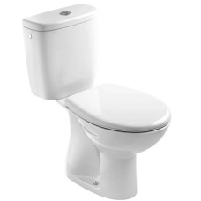 Jika pods ar vāku Euroline, vertikāls izvads, pievads no sāna, balts