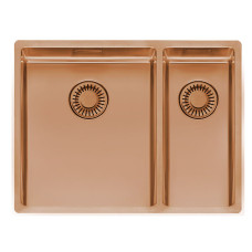 Reginox virtuves izlietne New York Comfort 34x40+18x40 (L), 1.5 bļoda, 580x440 mm, copper II