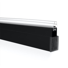 Huppe profils nišai Design pure, 2000 mm, black edition