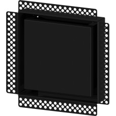 Europlast difuzors metāla, sleptās montāžas, 200x200mm - Ø100mm, melns