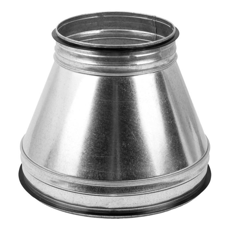 Europlast pāreja metāla, Ø180-Ø150mm ar gumijām