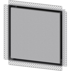 Europlast difuzors metāla, sleptās montāžas, 350x350mm - Ø160mm, cinkots