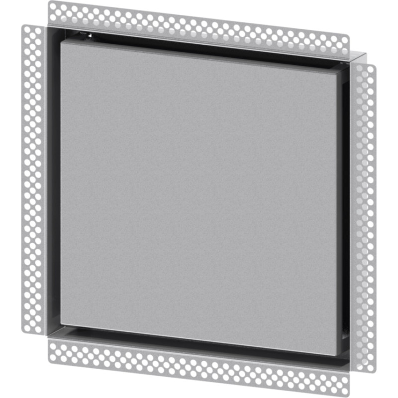Europlast difuzors metāla, sleptās montāžas, 350x350mm - Ø160mm, cinkots