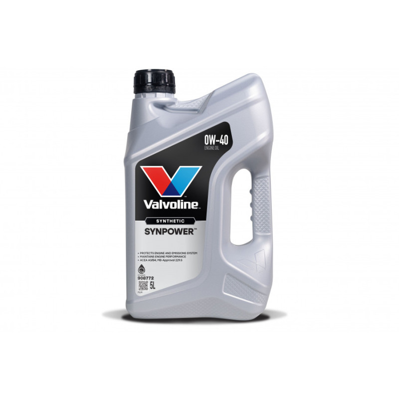 Valvoline Motoreļļa Synpower 0W40 5L, Valvoline