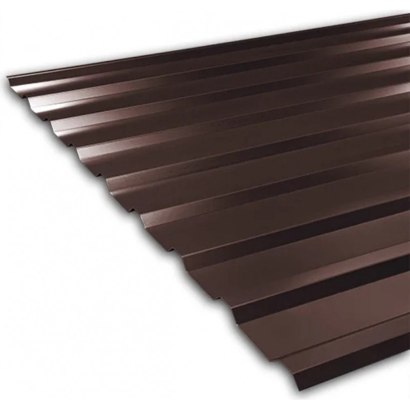 Balex Metal BP20B Trapecveida skārda loksne, 0.45mm, 2500x1100mm, 8017/ Šokolādes brūna