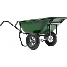Haemmerlin Cargo Twin Excellium Ķerra, 2 pneimatiski riteņi, zaļa, 230L