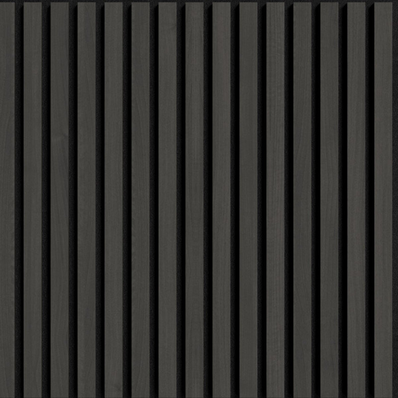 Illi Marcato Akustiskais sienas panelis, finierēts, melns filcs, 600x2420x18mm, melns ozols